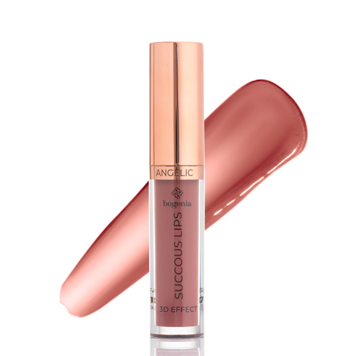 Помада рідка для губ Bogenia Succous Lips Angelic 3D effect BG711 - №02 (Satisfaction)