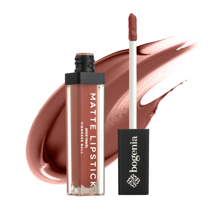 Помада рідка для губ Bogenia Liquid Matte Lipstick Spice Travel BG720 - №13