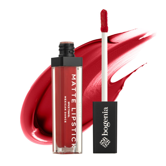 Помада рідка для губ Bogenia Liquid Matte Lipstick Spice Travel BG720 - №14