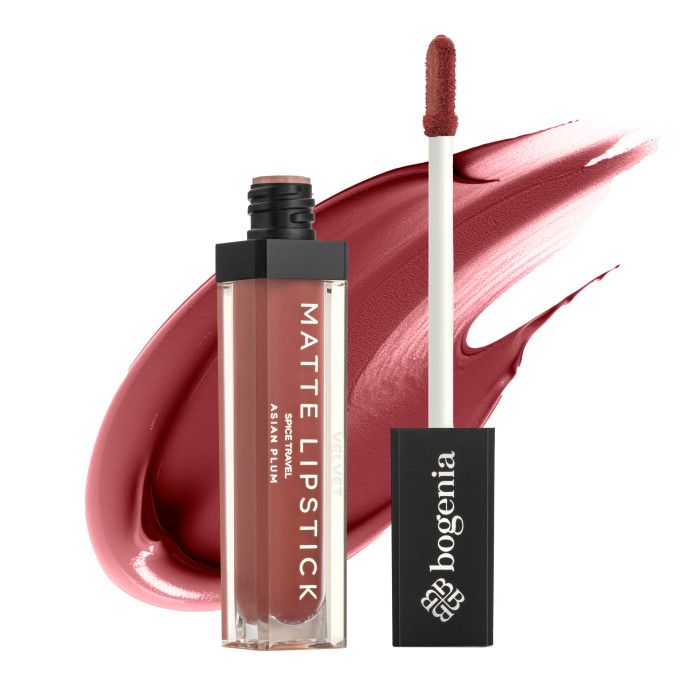 Помада рідка для губ Bogenia Liquid Matte Lipstick Spice Travel BG720 - №15