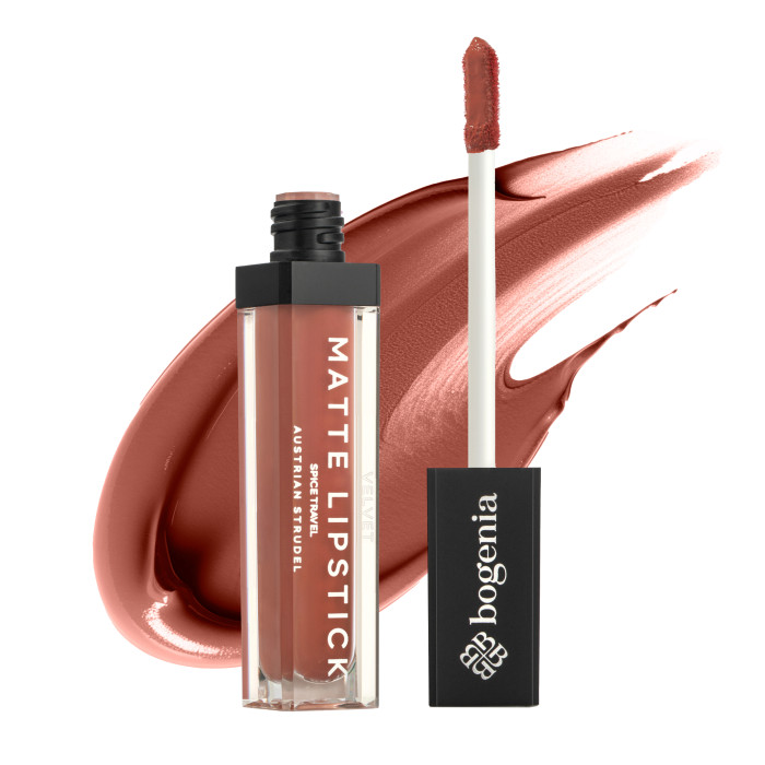 Помада рідка для губ Bogenia Liquid Matte Lipstick Spice Travel BG720 - №17