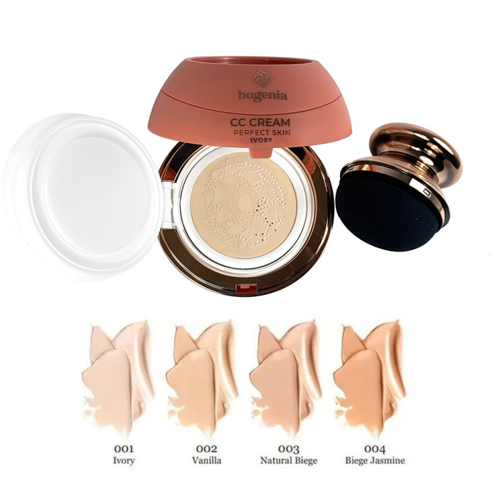Кушон для обличчя Bogenia Velvet CC Cream BG601 - №1 (Ivory)