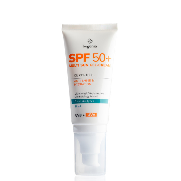 Сонцезахисний крем для обличчя Bogenia Multi Sun Gel-Cream SPF 50+ BG420